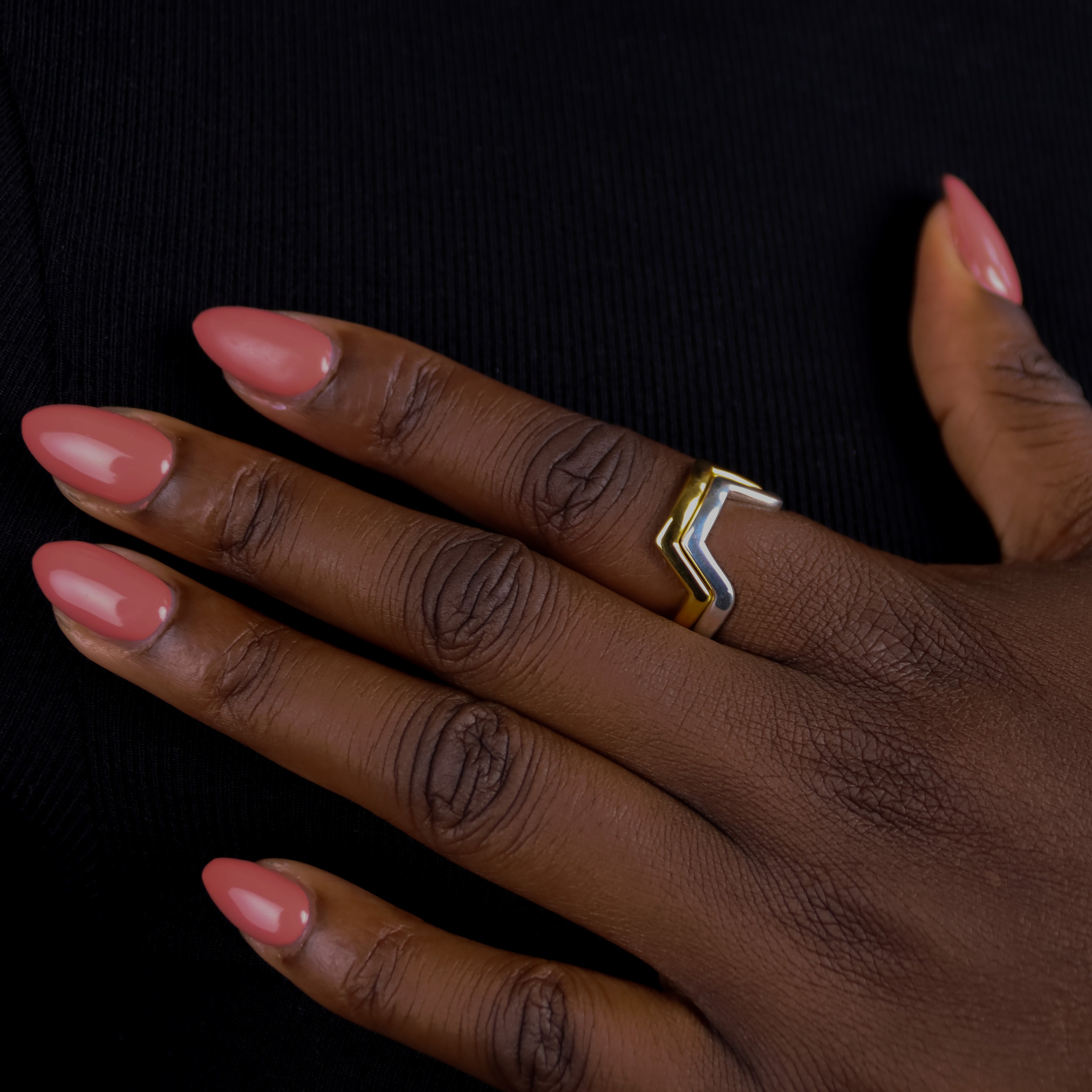 The Arc Ring Duo in Duo Tone